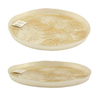 Talerz Villa Italia Amazon gold do ciasta szklany 32cm AK439